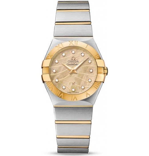 Replica Omega Constellation Brushed Quarz Small Pluma 123.20.27.60.57.001