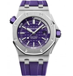 Audemars Piguet Royal Oak Offshore Diver Stainless Steel Purple 15710ST.OO.A077CA.01 watch replica