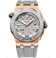 Audemars Piguet Royal Oak Offshore Diver Pink Gold Titanium/Silver 15711OI.OO.A006CA.01 Replica