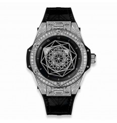 Hublot Big Bang Sang Bleu Steel Pave 39mm 465.SS.1117.VR.1704.MXM18 watch replica