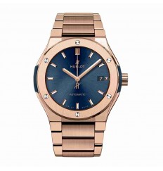 Hublot Classic Fusion Blue King Gold Bracelet 45mm 510.OX.7180.OX replica watch