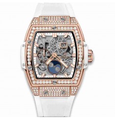 Replica Hublot Spirit Of Big Bang Moonphase King Gold White Pav&eacute 42mm 647.OE.2080.RW.1604