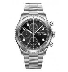 Breitling Navitimer 8 Chronograph Black Dial Steel Bracelet A13314101B1A1 watch replica