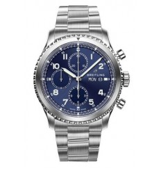 Breitling Navitimer 8 Chronograph Blue Dial Steel Bracelet A13314101C1A1 watch replica