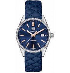 TAG Heuer Carrera Navy Blue Dial Diamond Bezel Ladies watch replica