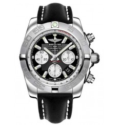 Breitling Chronomat 44 Black Leather Strap AB011011/B967-435X replica watch