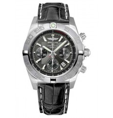Breitling Chronomat 44 Black Leather Strap AB011011/M524-744P replica watch