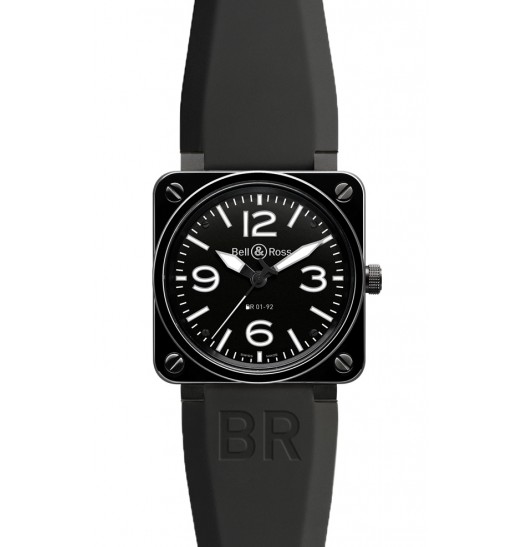 Bell & Ross Automatic 46mm Mens BR 01-92 CERAMIC BLACK replicas