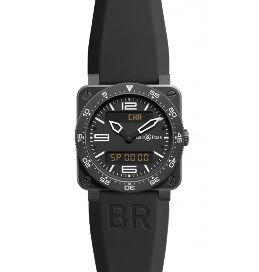 Bell & Ross Type Aviation Quartz 42mm Mens BR 03 TYPE AVIATION CARBON fake watch