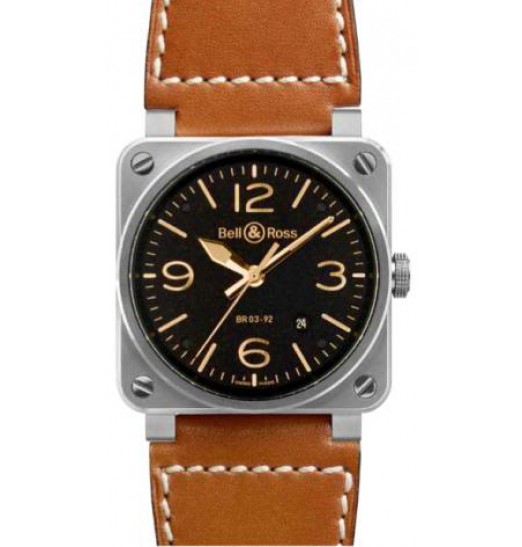 Bell & Ross Automatic 42mm Mens BR 03-92 GOLDEN HERITAGE replica watch