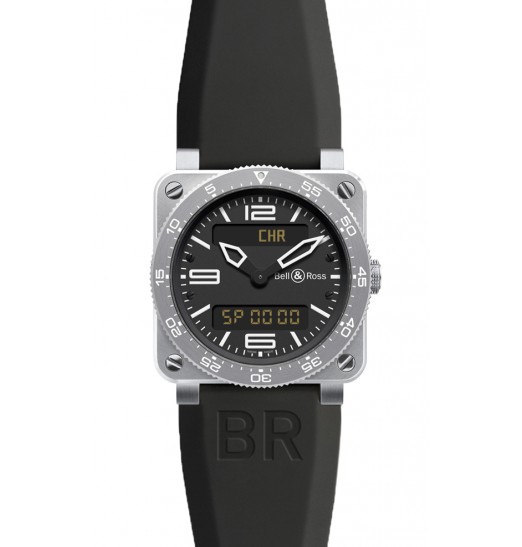 Bell & Ross Type Aviation Quartz 42mm Mens BR 03 TYPE AVIATION STEEL fake watch