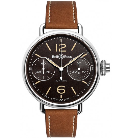 Bell & Ross Vintage Mens WW1 Chronograph Monopoussoir Heritage fake watch