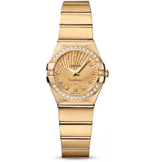 Replica Omega Constellation Brushed Quarz Mini 123.55.24.60.58.001